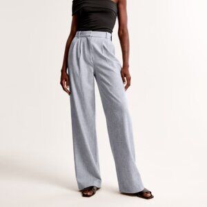 abercrombie & fitch Sloane Tailored Wide Leg Pant- 27 short